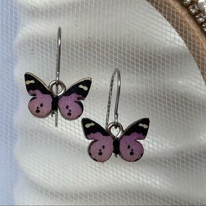 WOODEN Petite Butterfly Earrings